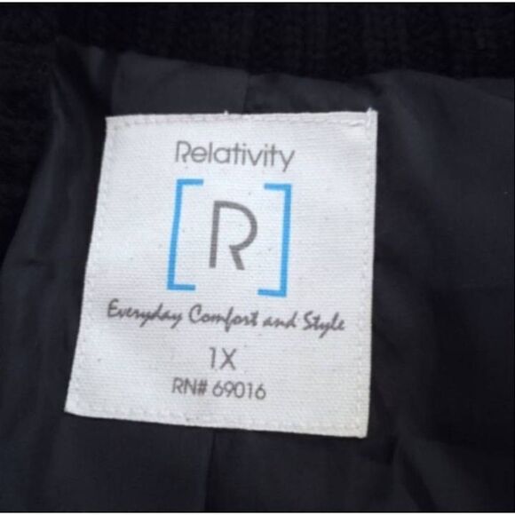 Vintage RELATIVITY RED Tartan Plaid WOOL BLEND Zip Up Bomber Jacket SHACKET SZ.1 - Picture 4 of 6